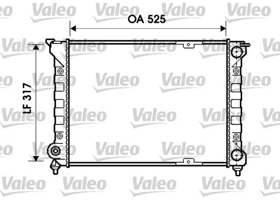 VALEO Radiaator,mootorijahutus 734853