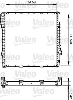 VALEO Radiaator,mootorijahutus 734894