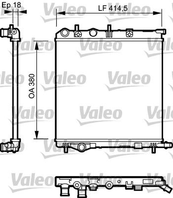 VALEO Radiaator,mootorijahutus 734921