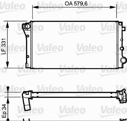 VALEO Radiaator,mootorijahutus 734932