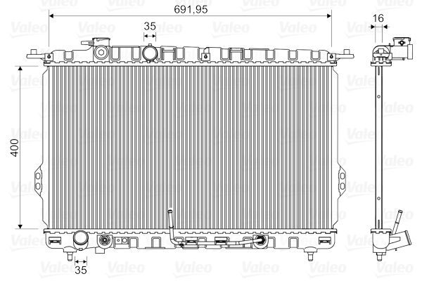 VALEO Radiaator,mootorijahutus 734949