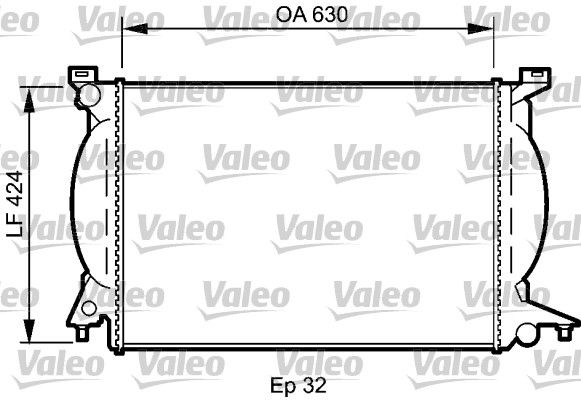 VALEO Radiaator,mootorijahutus 735024