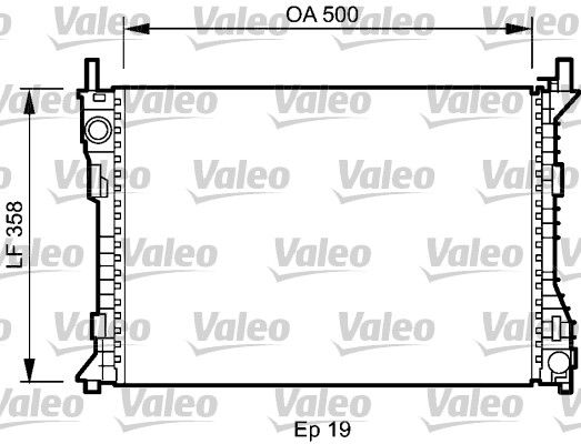 VALEO Radiaator,mootorijahutus 735045