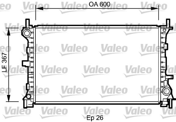 VALEO Radiaator,mootorijahutus 735046