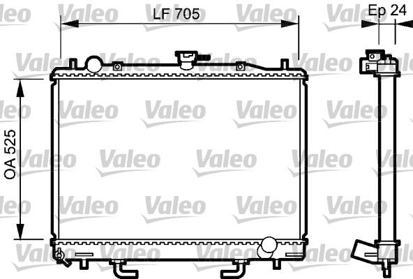 VALEO Radiaator,mootorijahutus 735058