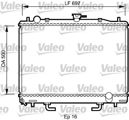 VALEO Radiaator,mootorijahutus 735059