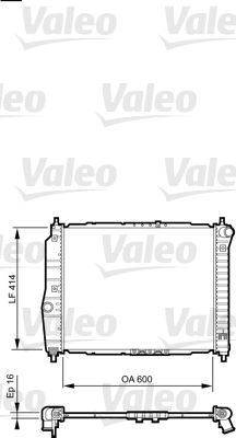 VALEO Radiaator,mootorijahutus 735158