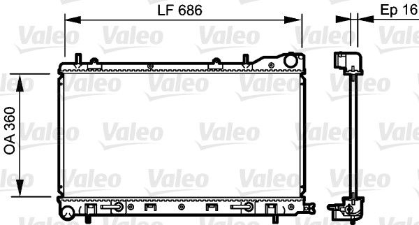 VALEO Radiaator,mootorijahutus 735210