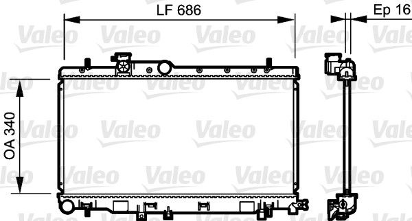 VALEO Radiaator,mootorijahutus 735211