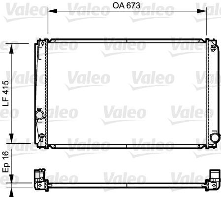 VALEO Radiaator,mootorijahutus 735215