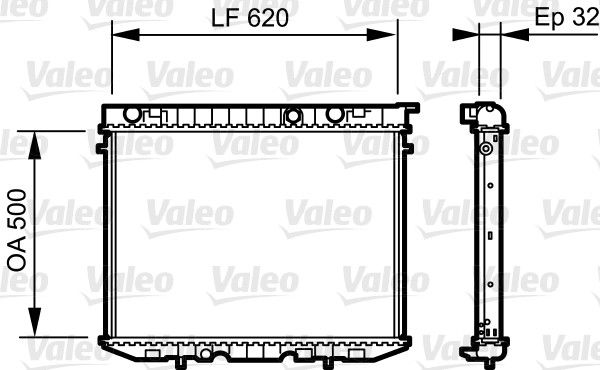 VALEO Radiaator,mootorijahutus 735229