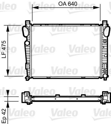 VALEO Radiaator,mootorijahutus 735230