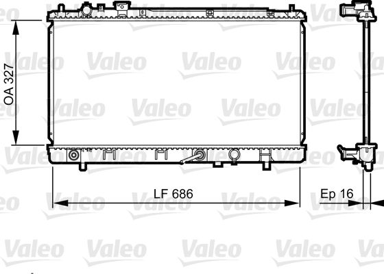 VALEO Radiaator,mootorijahutus 735240