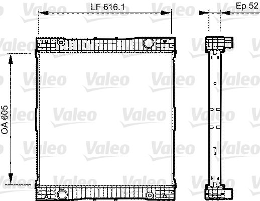 VALEO Radiaator,mootorijahutus 735303