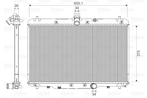 VALEO Radiaator,mootorijahutus 735400