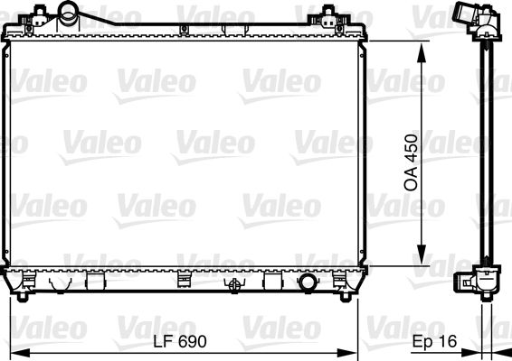 VALEO Radiaator,mootorijahutus 735433