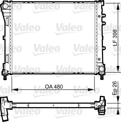 VALEO Radiaator,mootorijahutus 735498