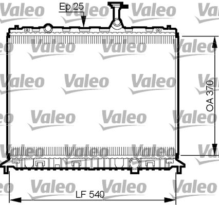 VALEO Radiaator,mootorijahutus 735508