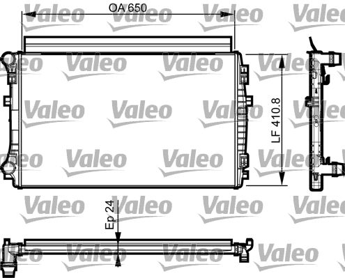 VALEO Radiaator,mootorijahutus 735558