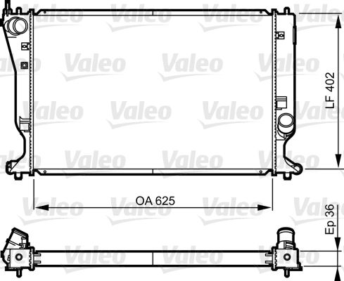 VALEO Radiaator,mootorijahutus 735572