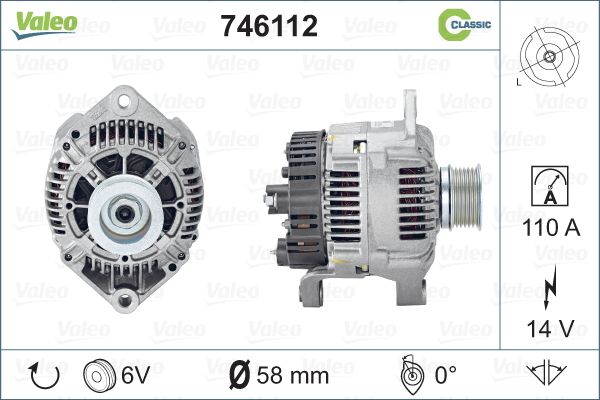 VALEO Generaator 746112