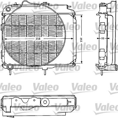 VALEO Радиатор, охлаждение двигателя 810839