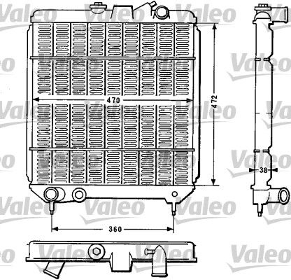 VALEO Radiaator,mootorijahutus 810886