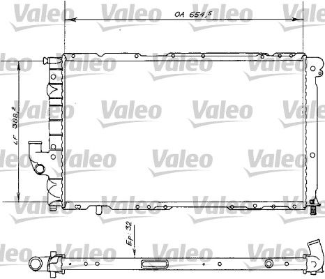 VALEO Радиатор, охлаждение двигателя 810989