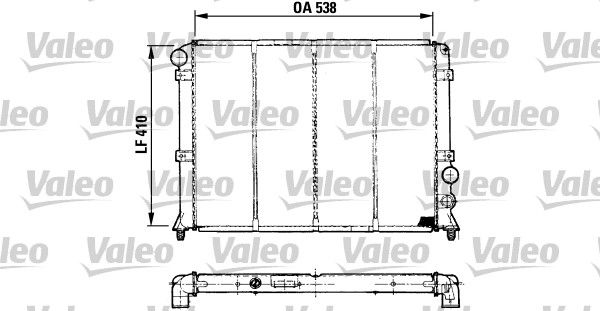 VALEO Радиатор, охлаждение двигателя 810992