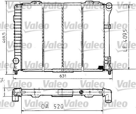 VALEO Радиатор, охлаждение двигателя 810994