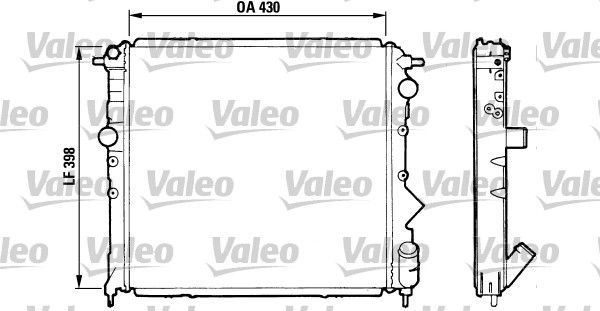 VALEO Радиатор, охлаждение двигателя 810995