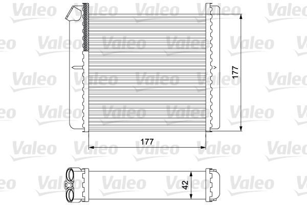 VALEO Теплообменник, отопление салона 812120