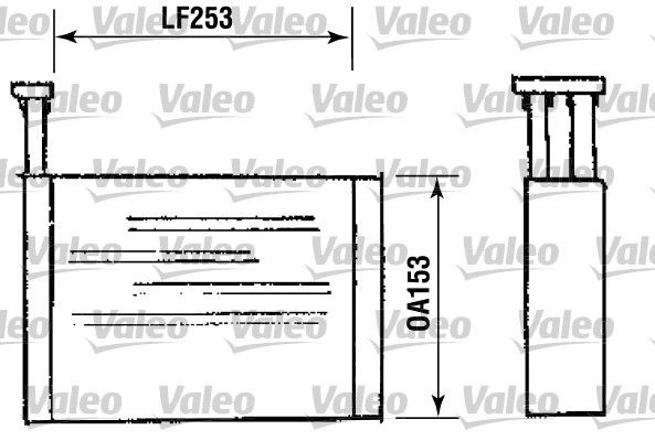 VALEO Теплообменник, отопление салона 812144