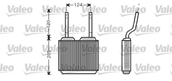 VALEO Теплообменник, отопление салона 812146