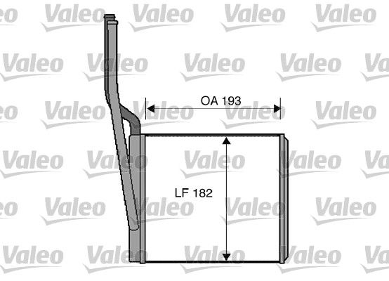 VALEO Теплообменник, отопление салона 812273