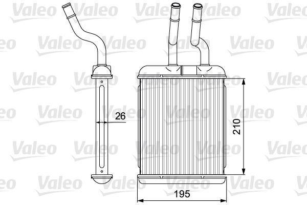 VALEO Теплообменник, отопление салона 812279