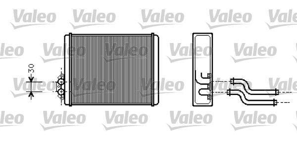 VALEO Теплообменник, отопление салона 812326