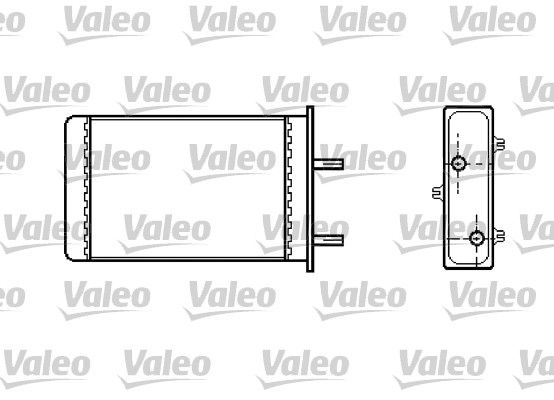 VALEO Теплообменник, отопление салона 812334