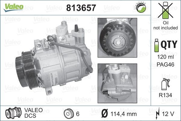VALEO Kompressor,kliimaseade 813657