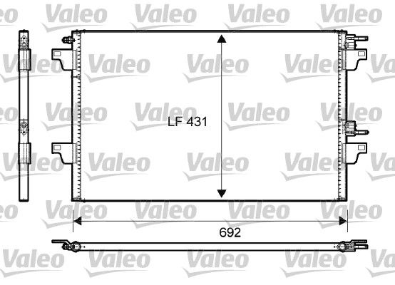 VALEO Конденсатор, кондиционер 814007