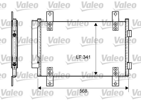 VALEO Kondensaator,kliimaseade 814081