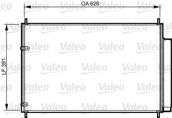 VALEO Конденсатор, кондиционер 814234