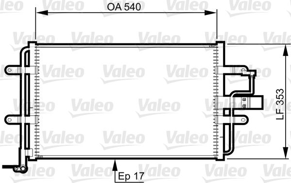 VALEO Kondensaator,kliimaseade 814357