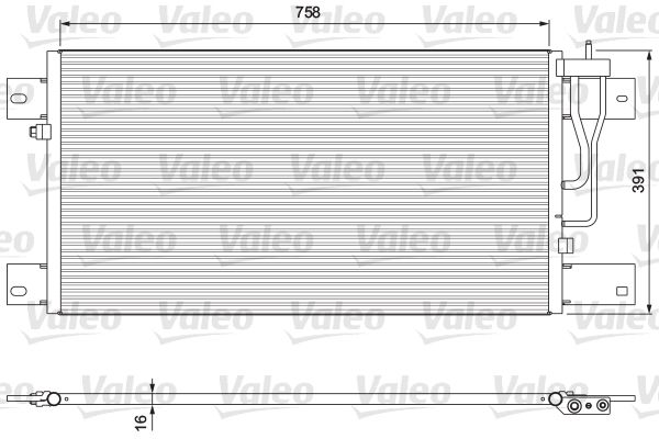 VALEO Kondensaator,kliimaseade 815064