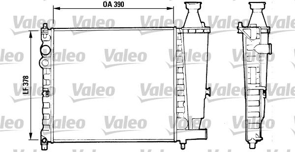 VALEO Радиатор, охлаждение двигателя 816555