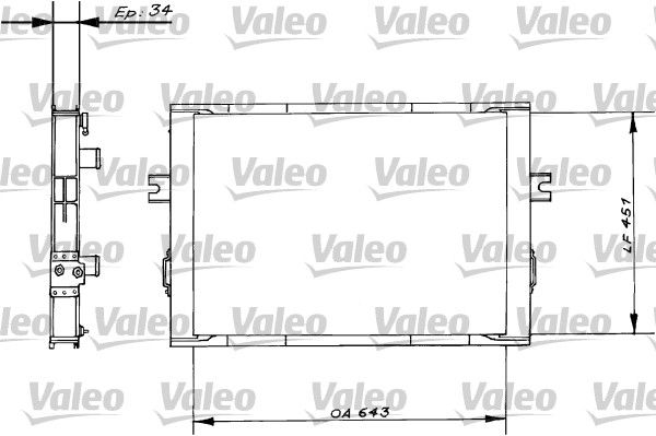 VALEO Radiaator,mootorijahutus 816646