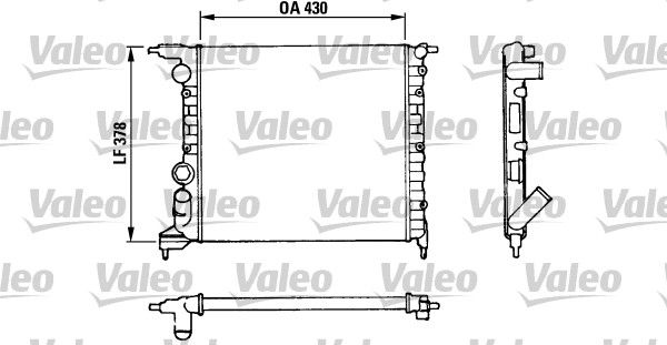 VALEO Radiaator,mootorijahutus 816658