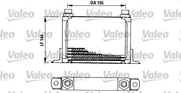 VALEO Õliradiaator,mootoriõli 816666