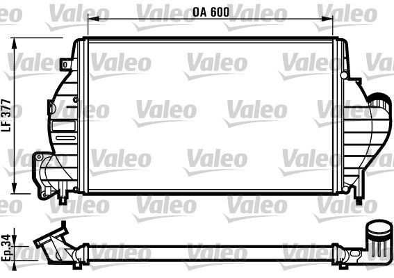 VALEO Kompressoriõhu radiaator 816836