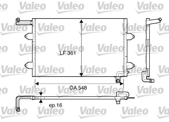 VALEO Kondensaator,kliimaseade 816910